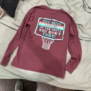 Jadelynn Brooke Maroon Tee Basketball
